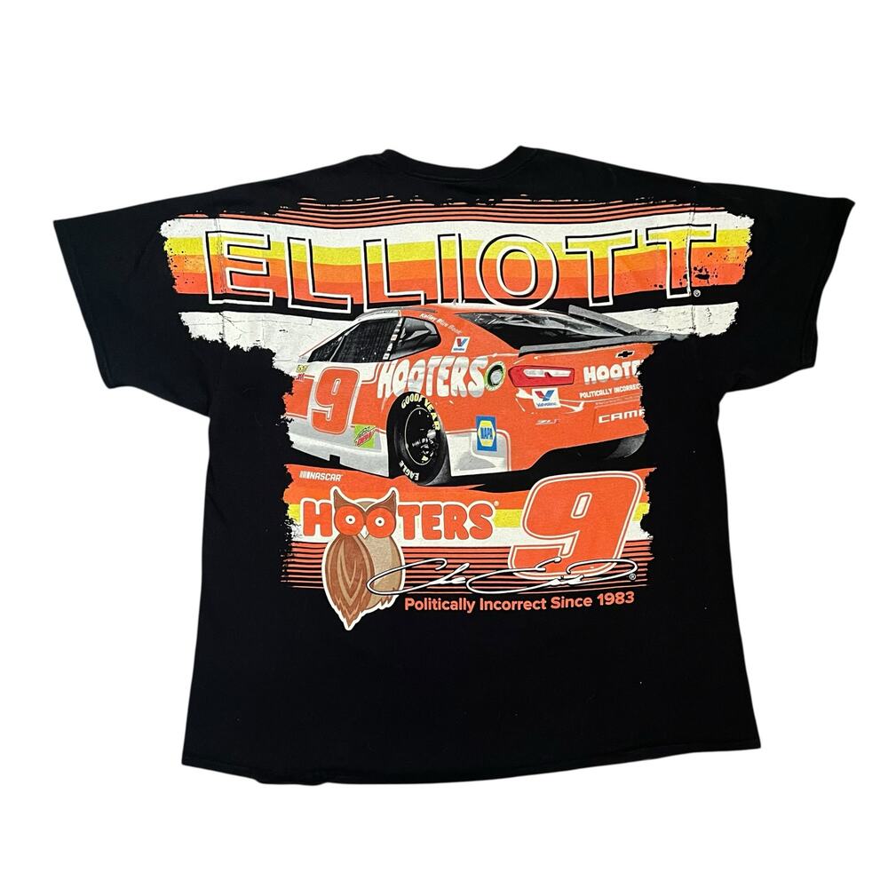 NASCAR Hendrick Hooters #9 Chase Elliott Retro All Over Print T Shirt XXL - Picture 3 of 7